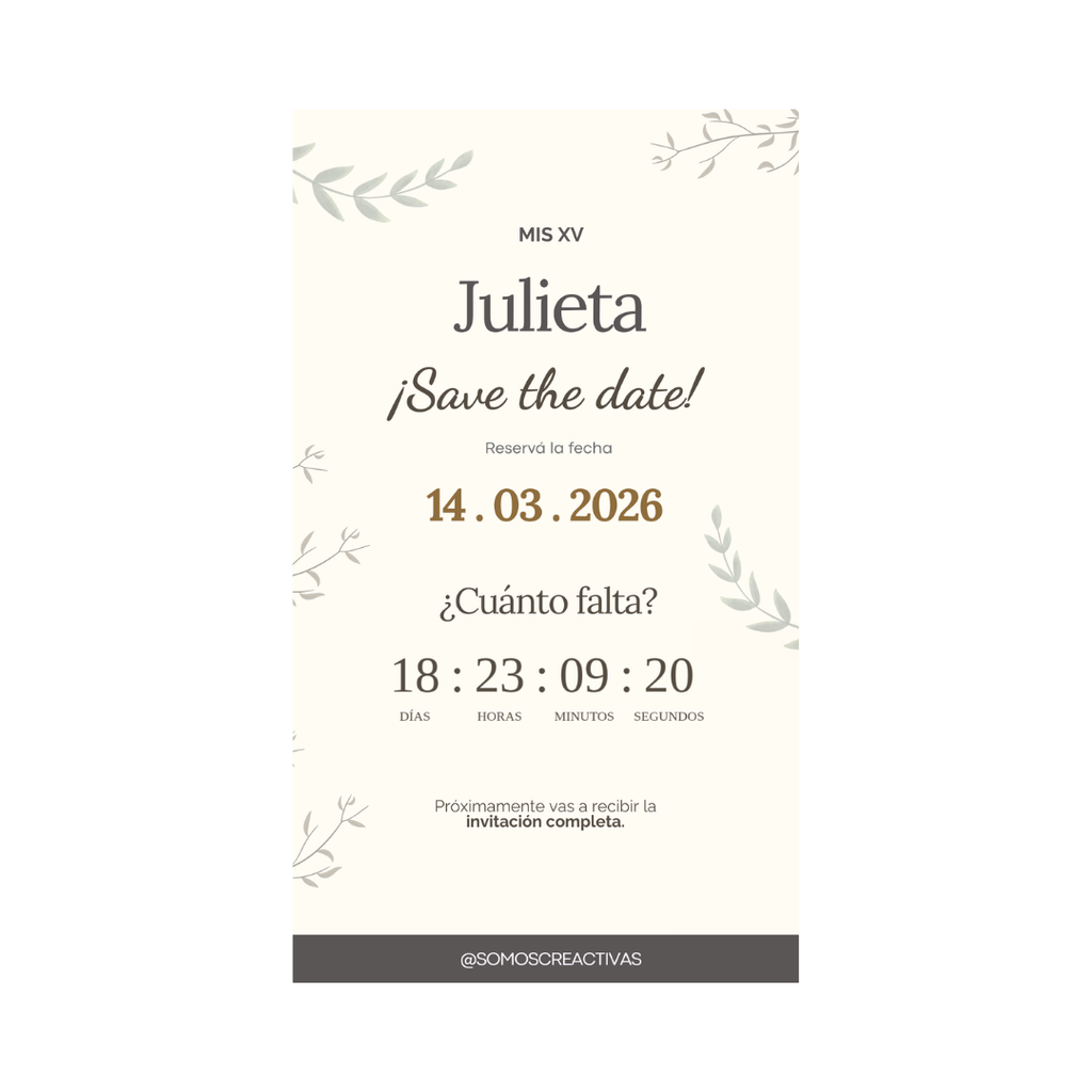 Save the Date Lirio