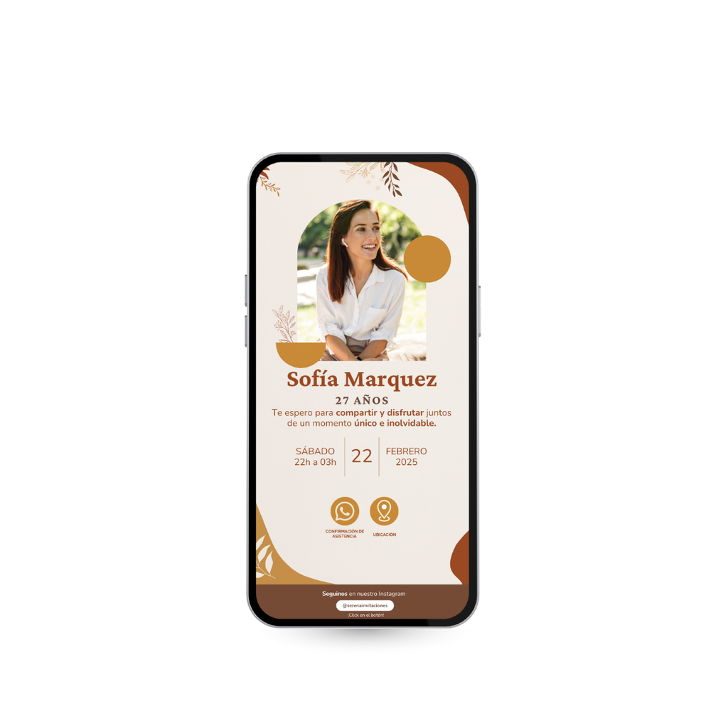 Invitación digital Caramelo – Cumpleaños