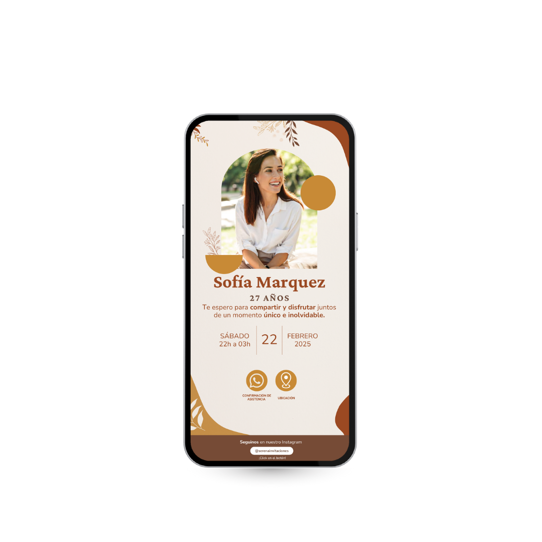Invitación digital Caramelo – Cumpleaños