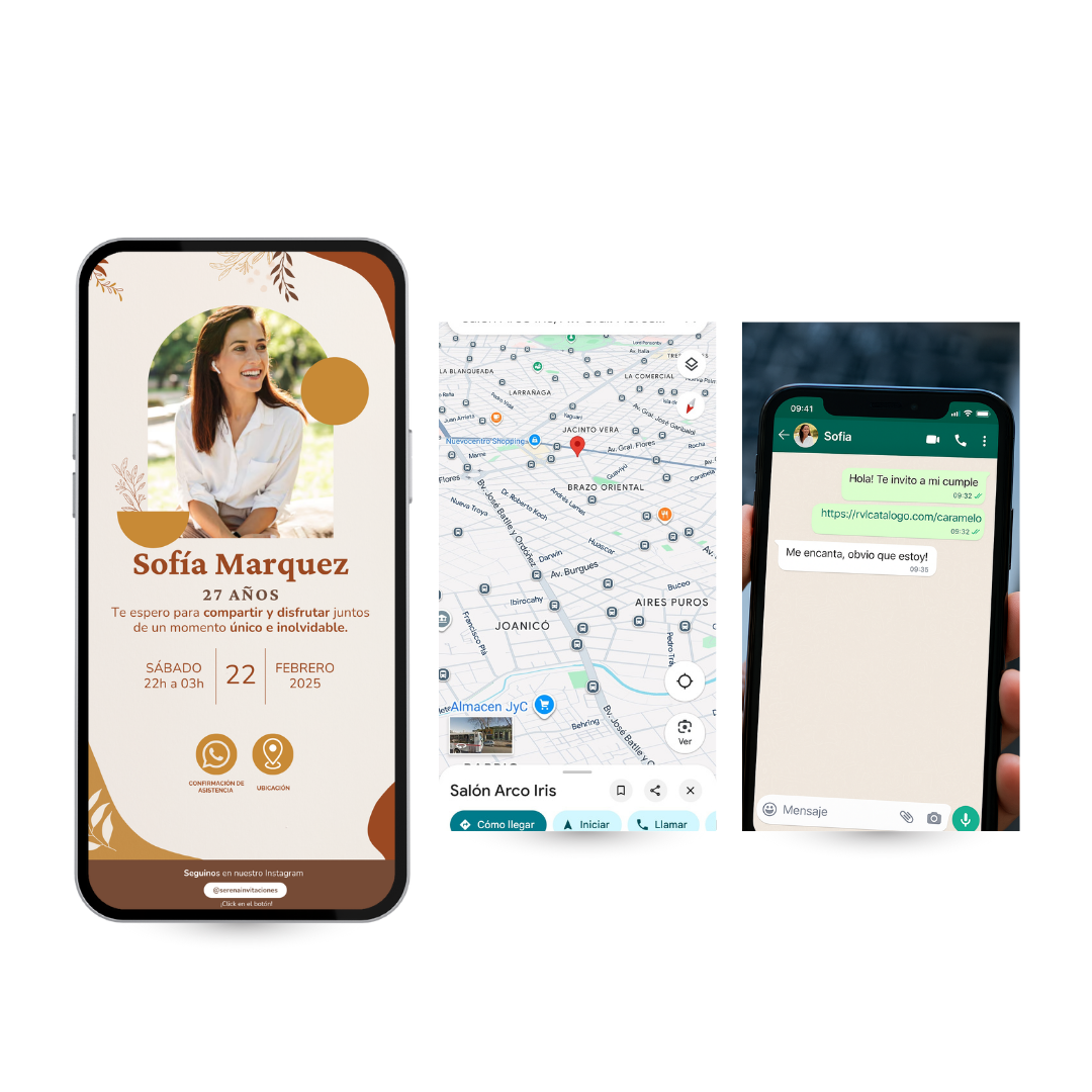 Invitación digital Caramelo – Cumpleaños