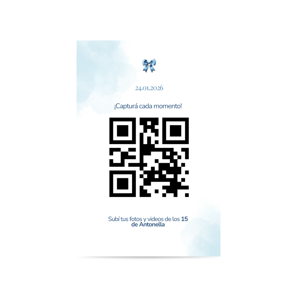 QR Imprimible para Álbum de Fotos – Evento XV