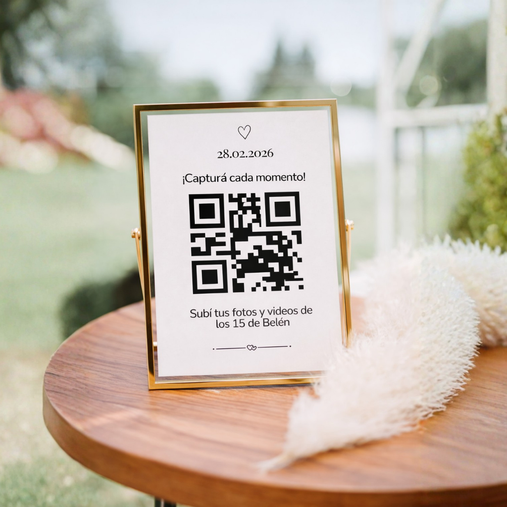 QR Imprimible para Álbum de Fotos – Evento XV