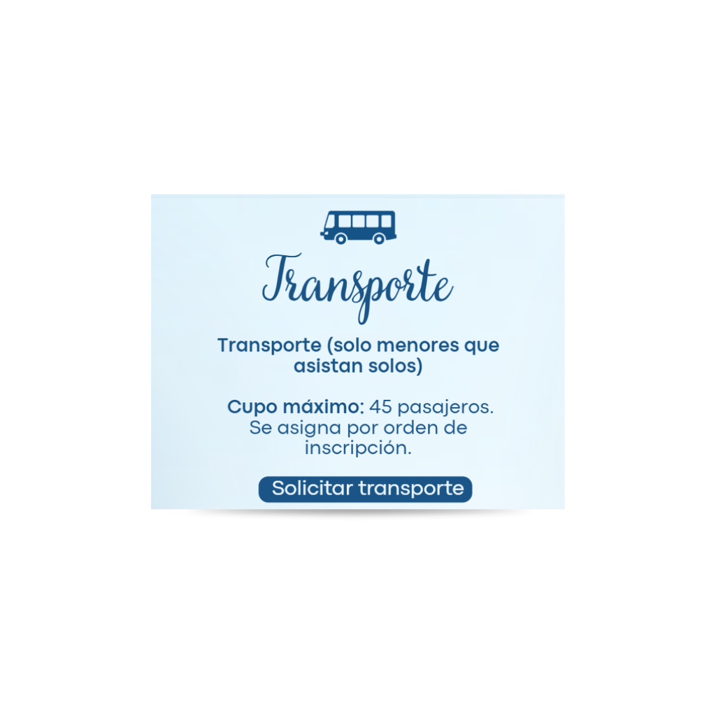 Extra Transporte – Botón + Formulario