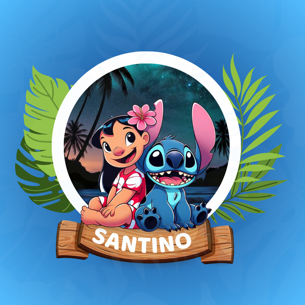 Invitación digital infantil – Lilo & Stitch