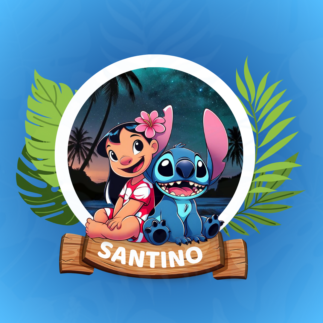 Invitación digital infantil – Lilo & Stitch