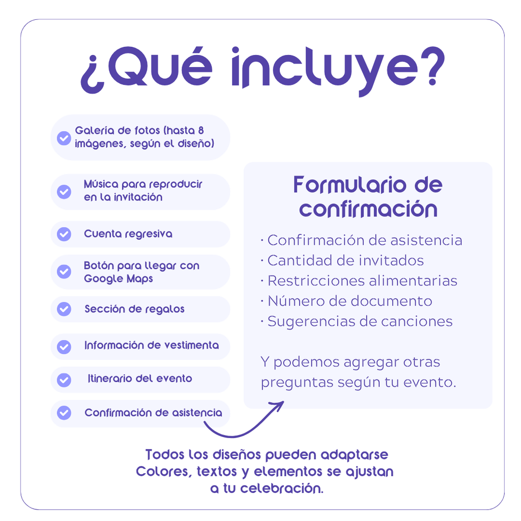 Invitación Digital para Boda Elegante Modelo Brisa | Creactivas