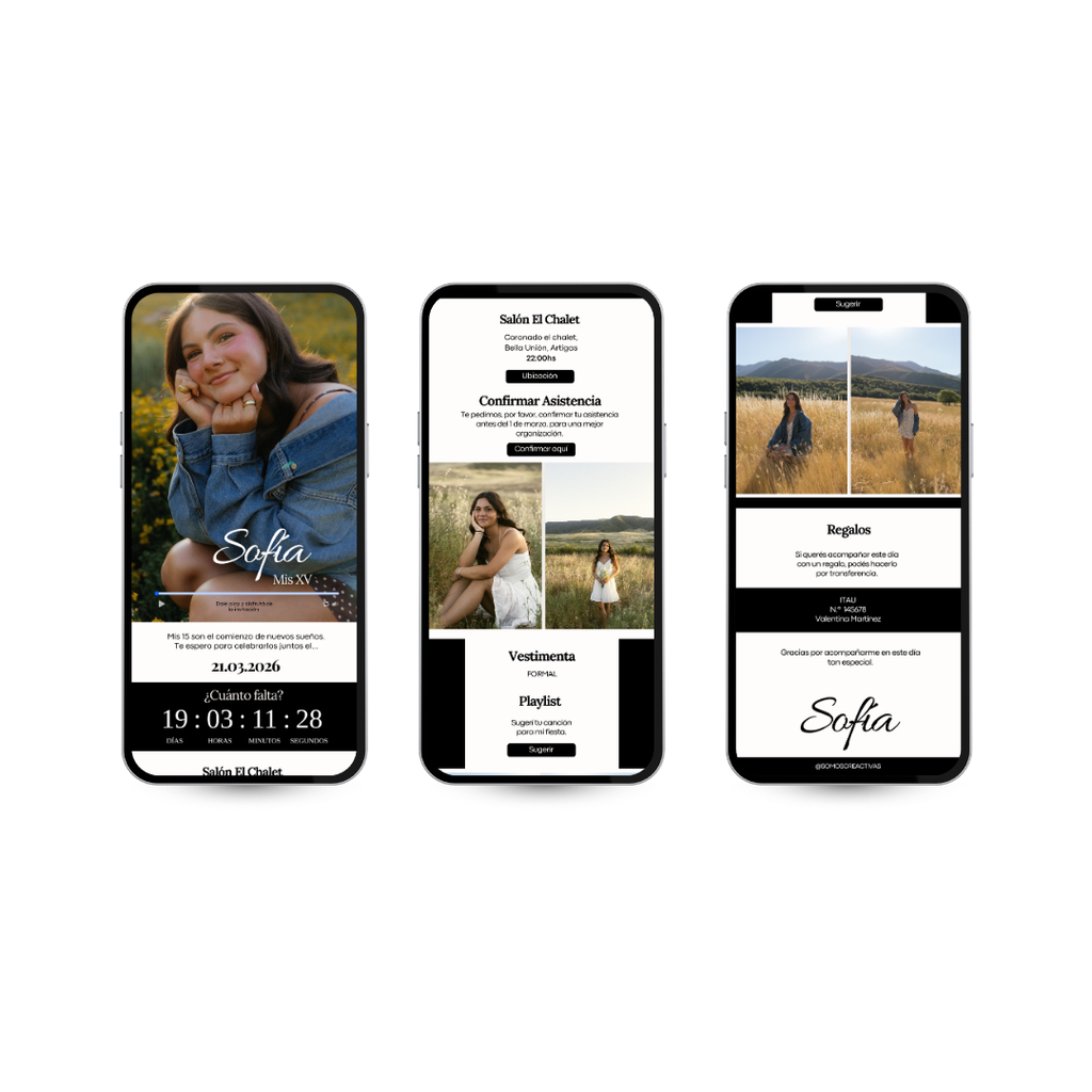 Invitación Digital Minimalista – Experiencia Premium