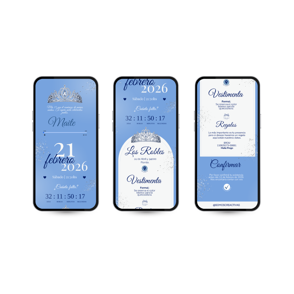 Invitación digital - Princesa