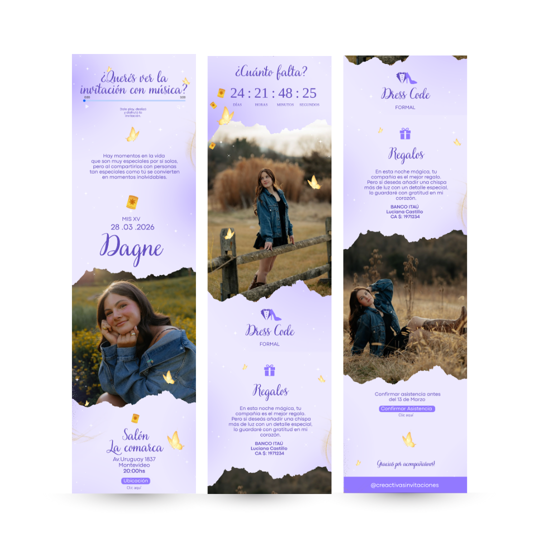 Invitación Digital Rapunzel – Experiencia Premium