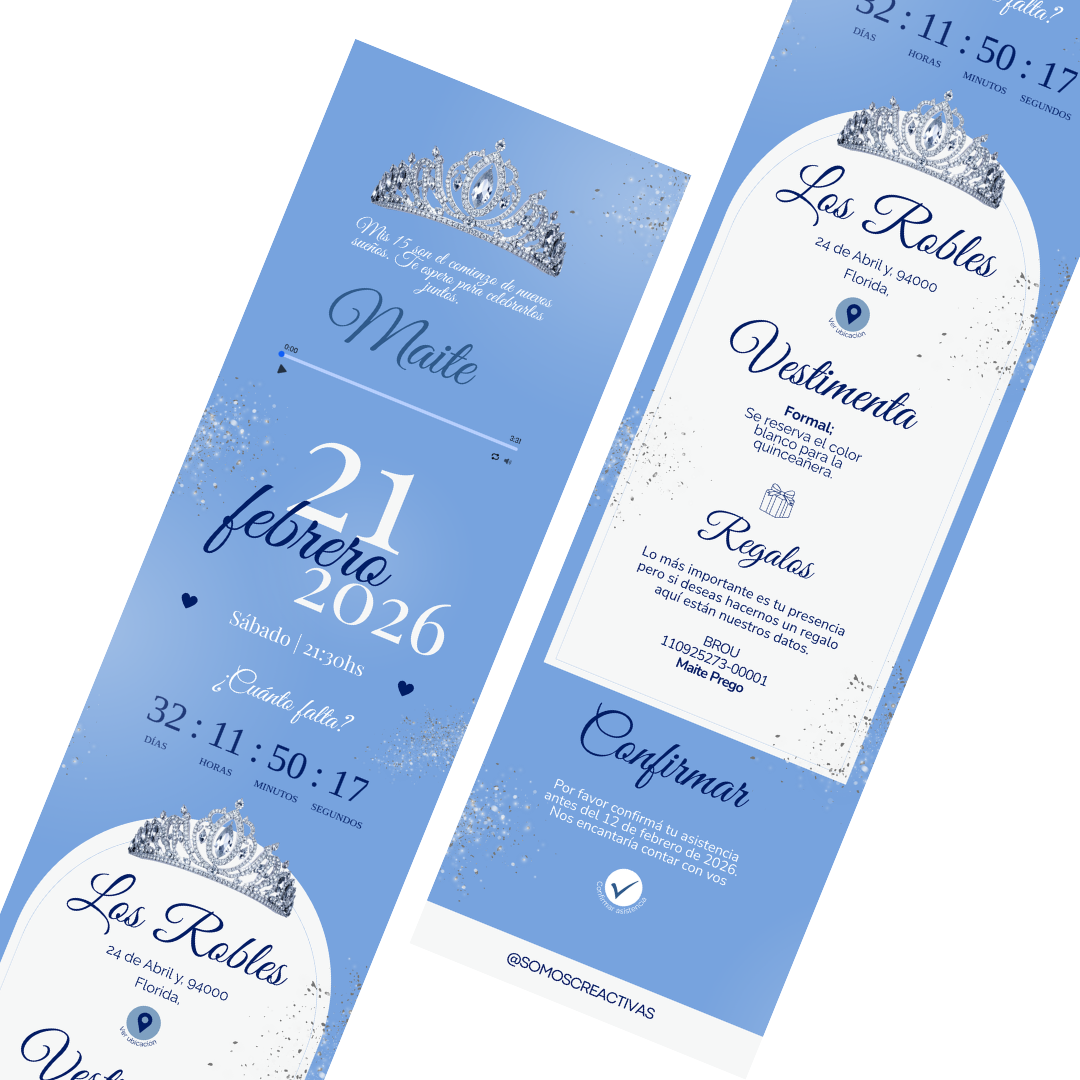 Invitación digital - Princesa