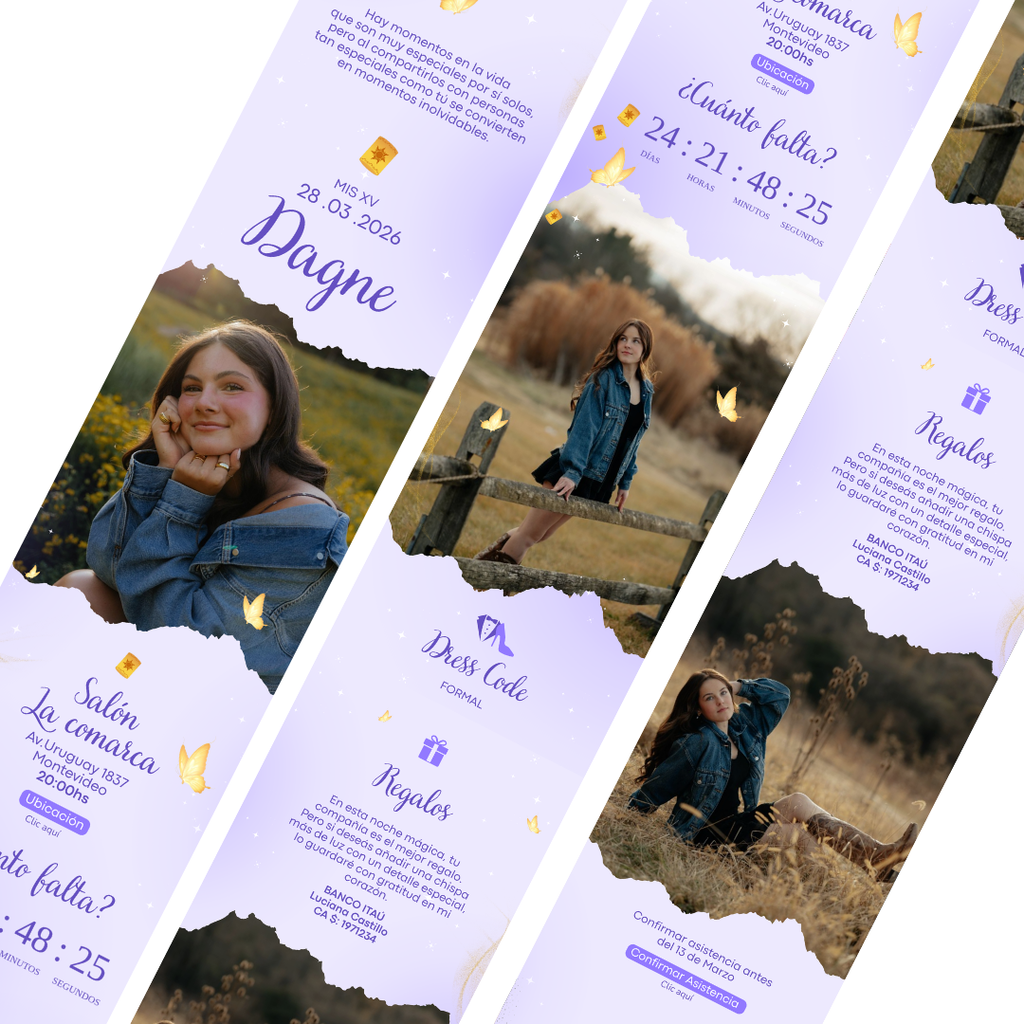 Invitación Digital Rapunzel – Experiencia Premium