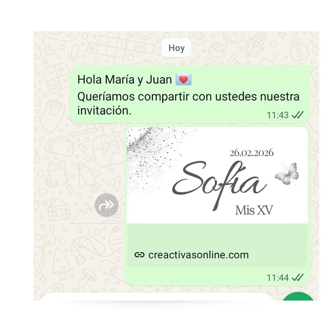 Invitación Digital Interactiva Perla – XV Años