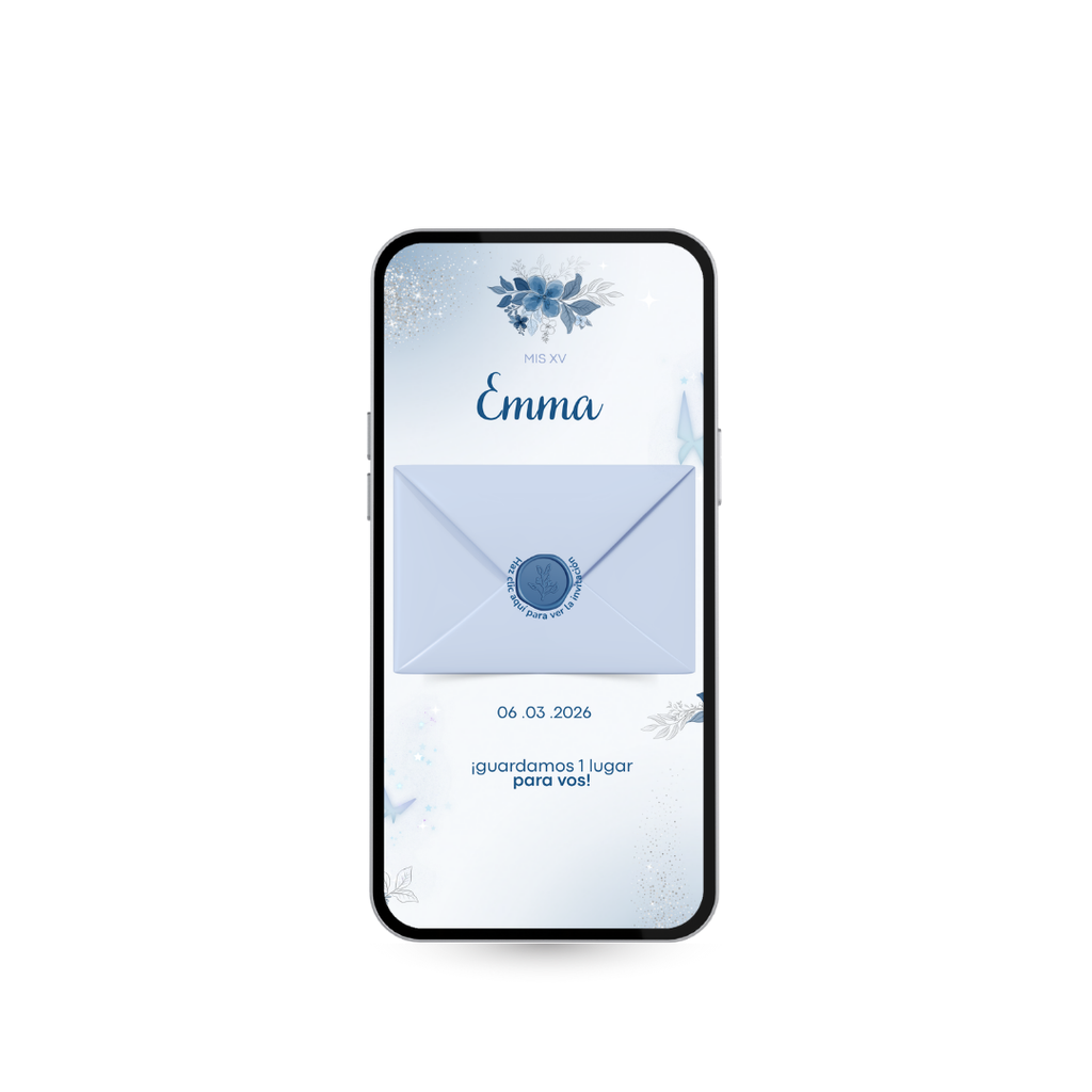 Invitación Digital Interactiva Cristal – XV Años