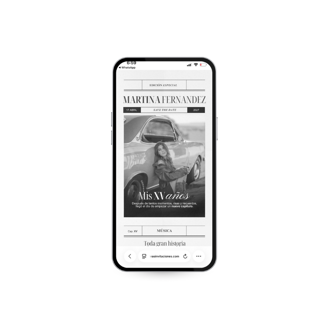 Diario Editorial – 15 Años | Temática Platinum