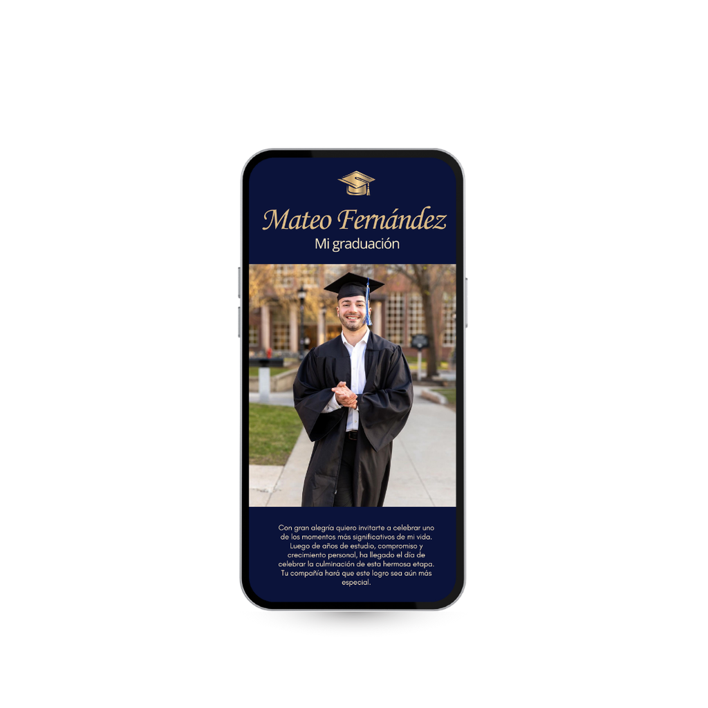 Invitación Digital de Graduación Élite