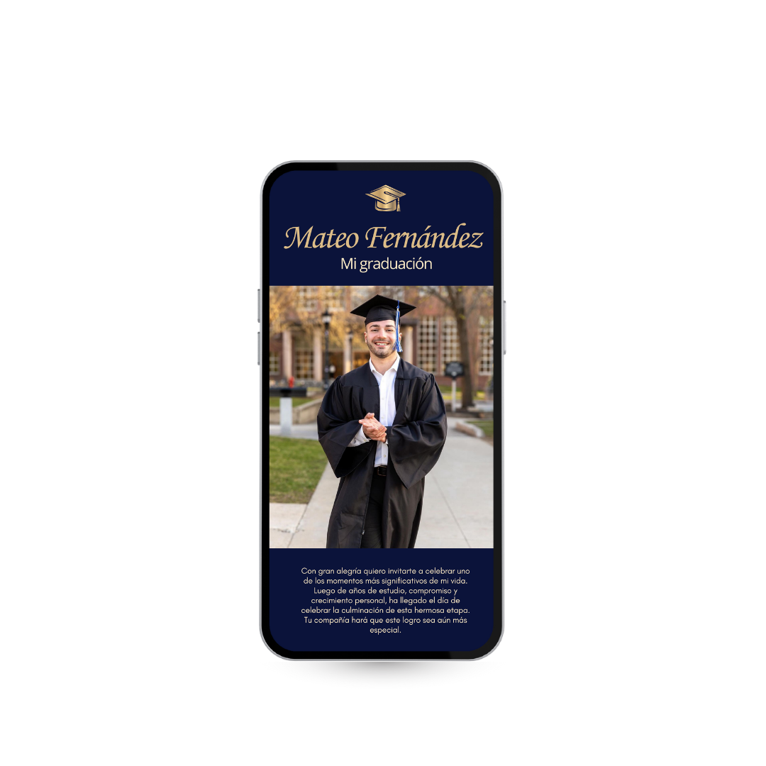 Invitación Digital de Graduación Élite