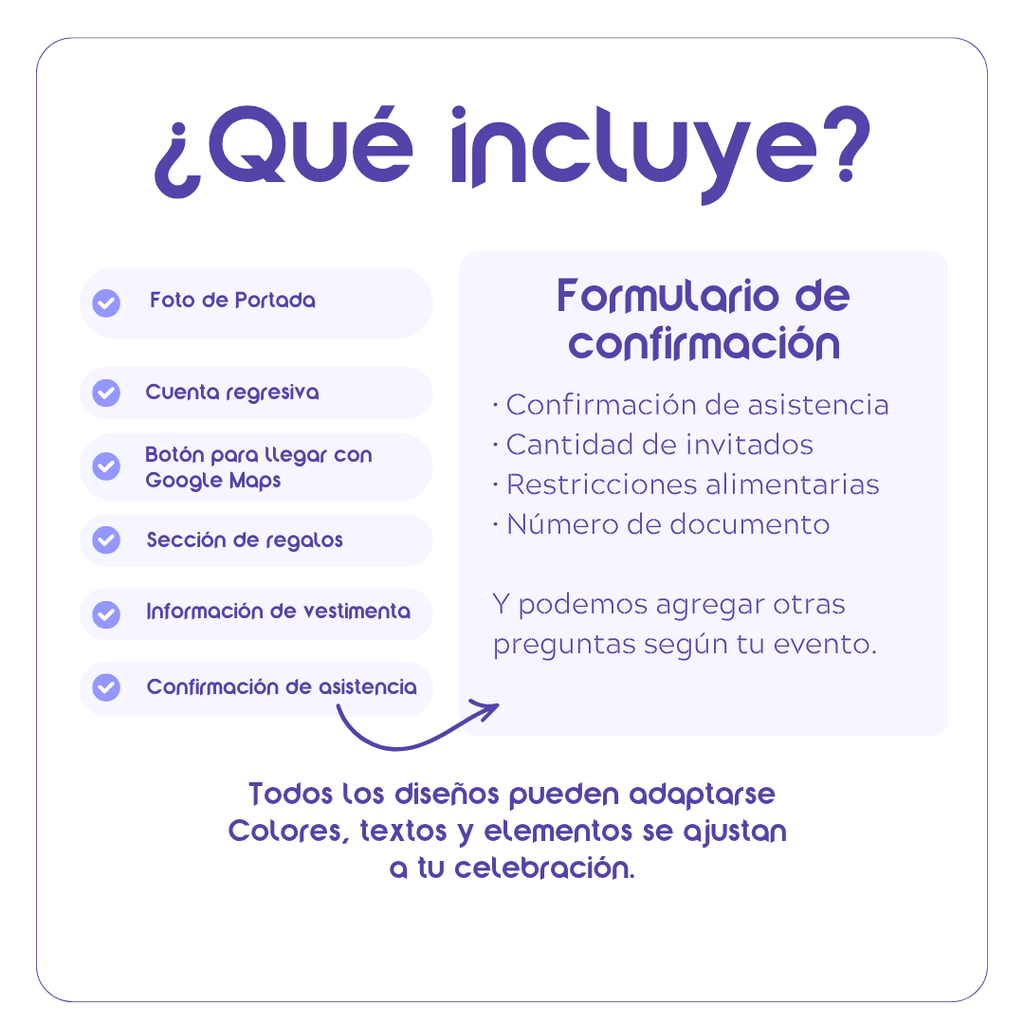 Invitación Digital Interactiva Minimalista – XV Años