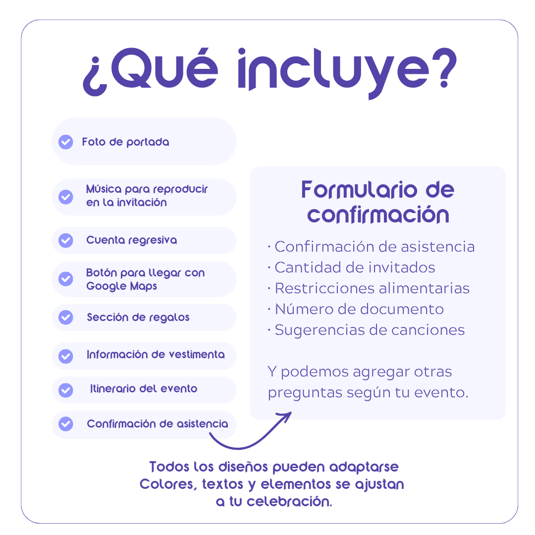 Invitación Digital para Boda Elegante Modelo Monet | Creactivas