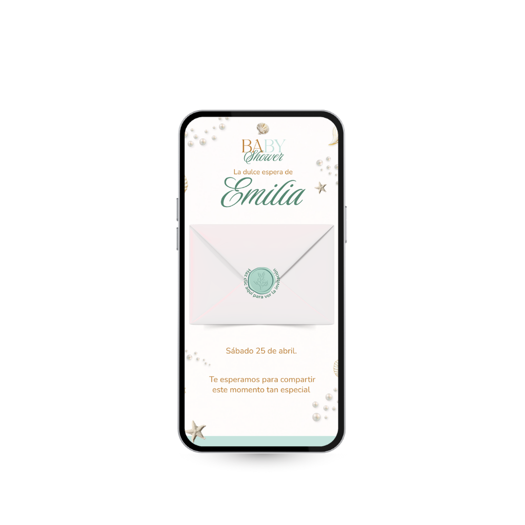 Invitación Digital Marina – Baby Shower