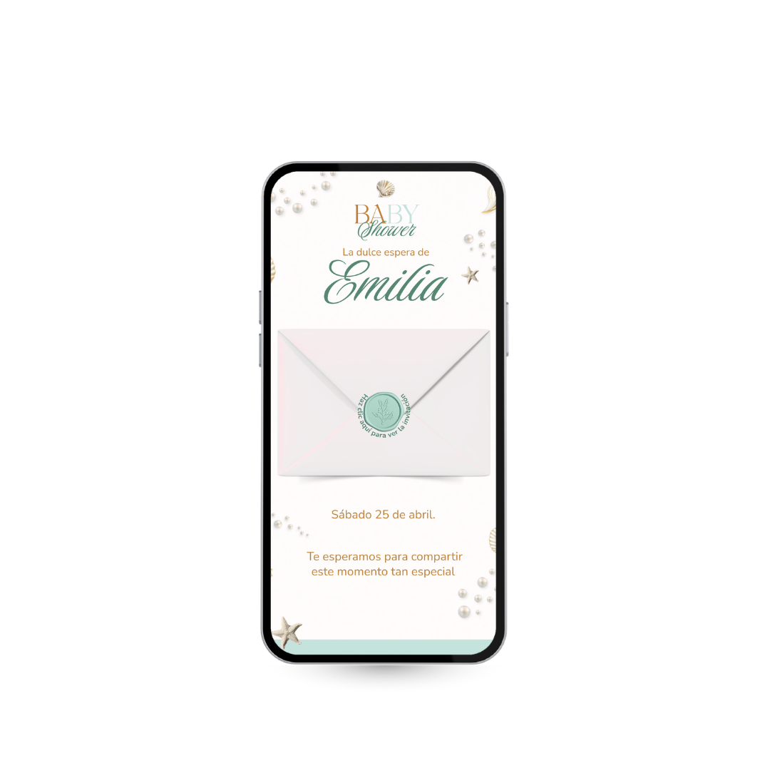 Invitación Digital Marina – Baby Shower