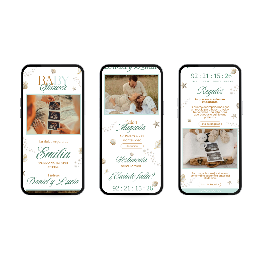 Invitación Digital Marina – Baby Shower