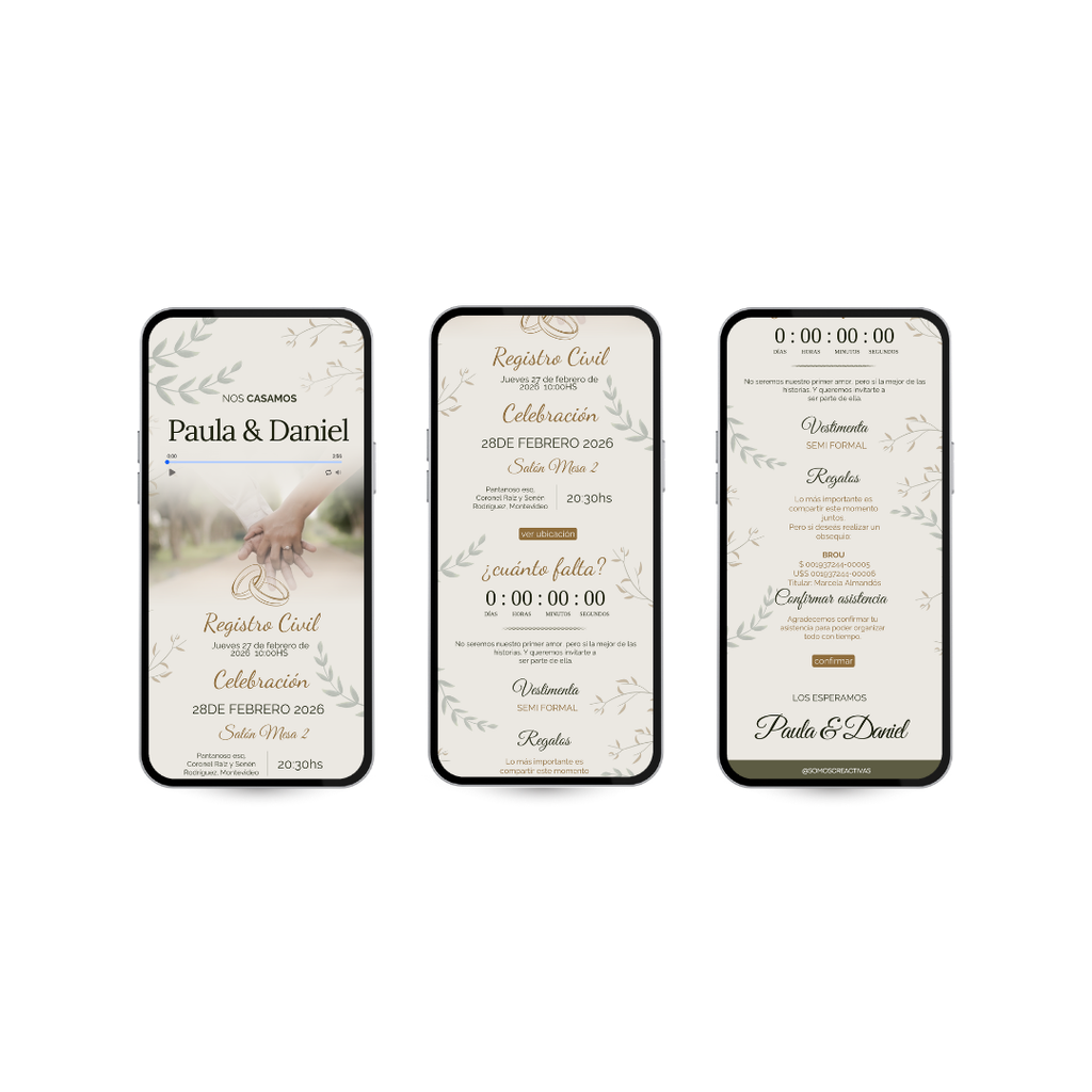 Invitación digital – Lirio