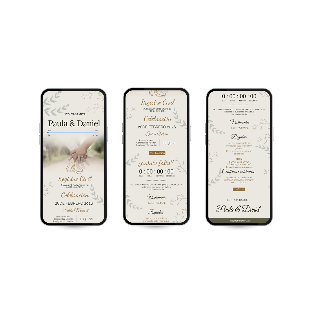 Invitación digital – Lirio