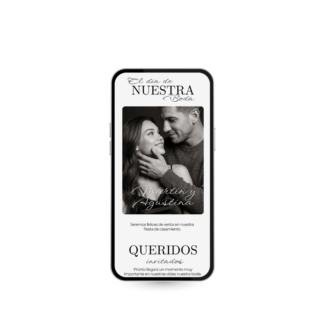 Invitación Digital para Boda Elegante Modelo Monet | Creactivas