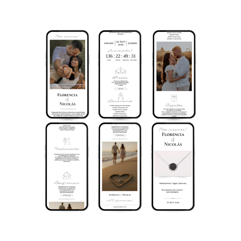 Invitación Digital Silueta – Experiencia Premium