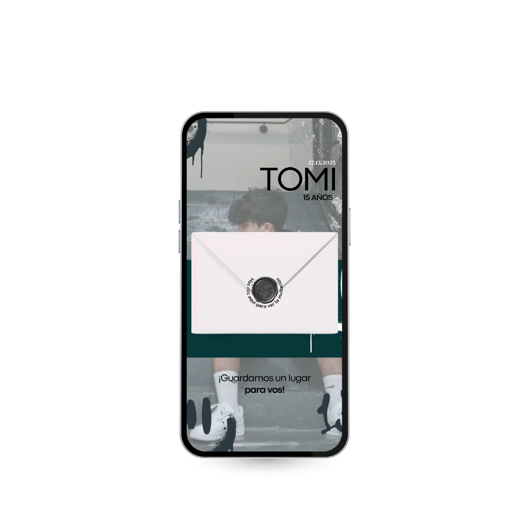 Invitación Digital Interactiva GRAFITTI – XV Años