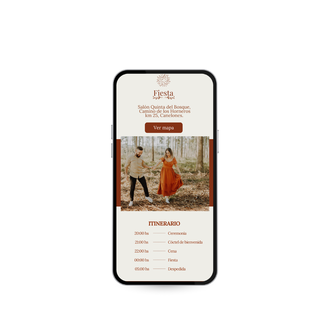 Invitación Digital Interactiva Vértice – Terracota
