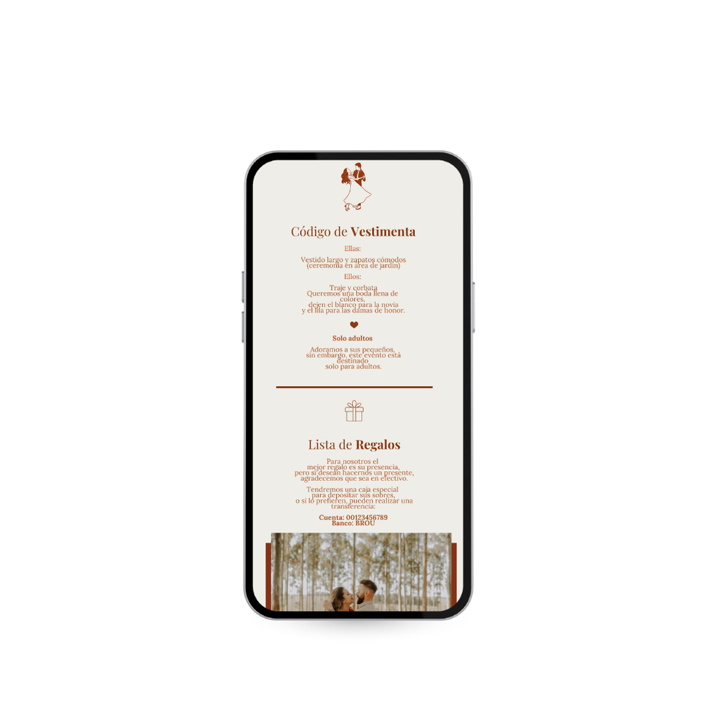 Invitación Digital Interactiva Vértice – Terracota