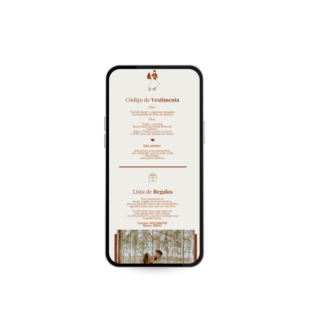 Invitación Digital Interactiva Vértice – Terracota