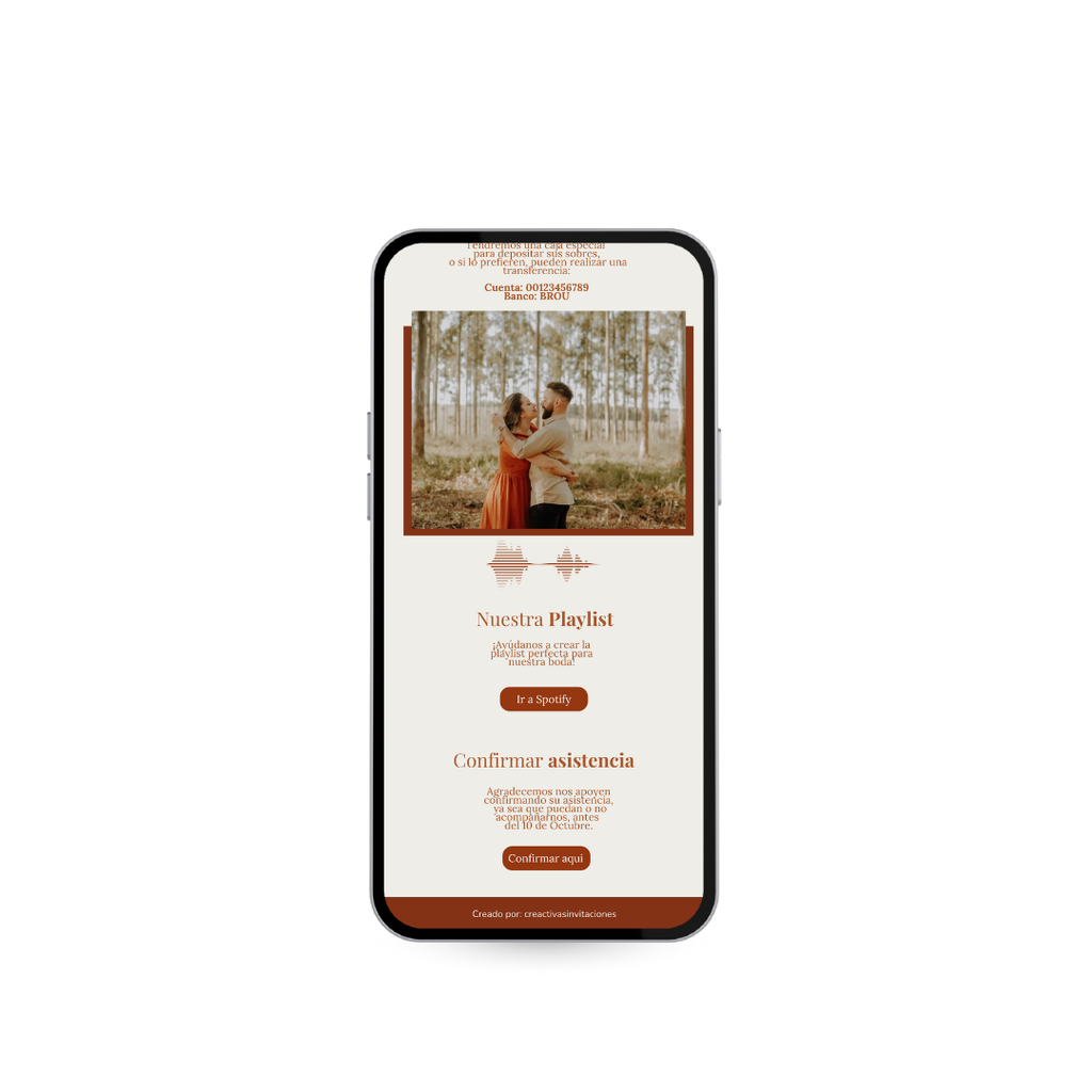 Invitación Digital Interactiva Vértice – Terracota