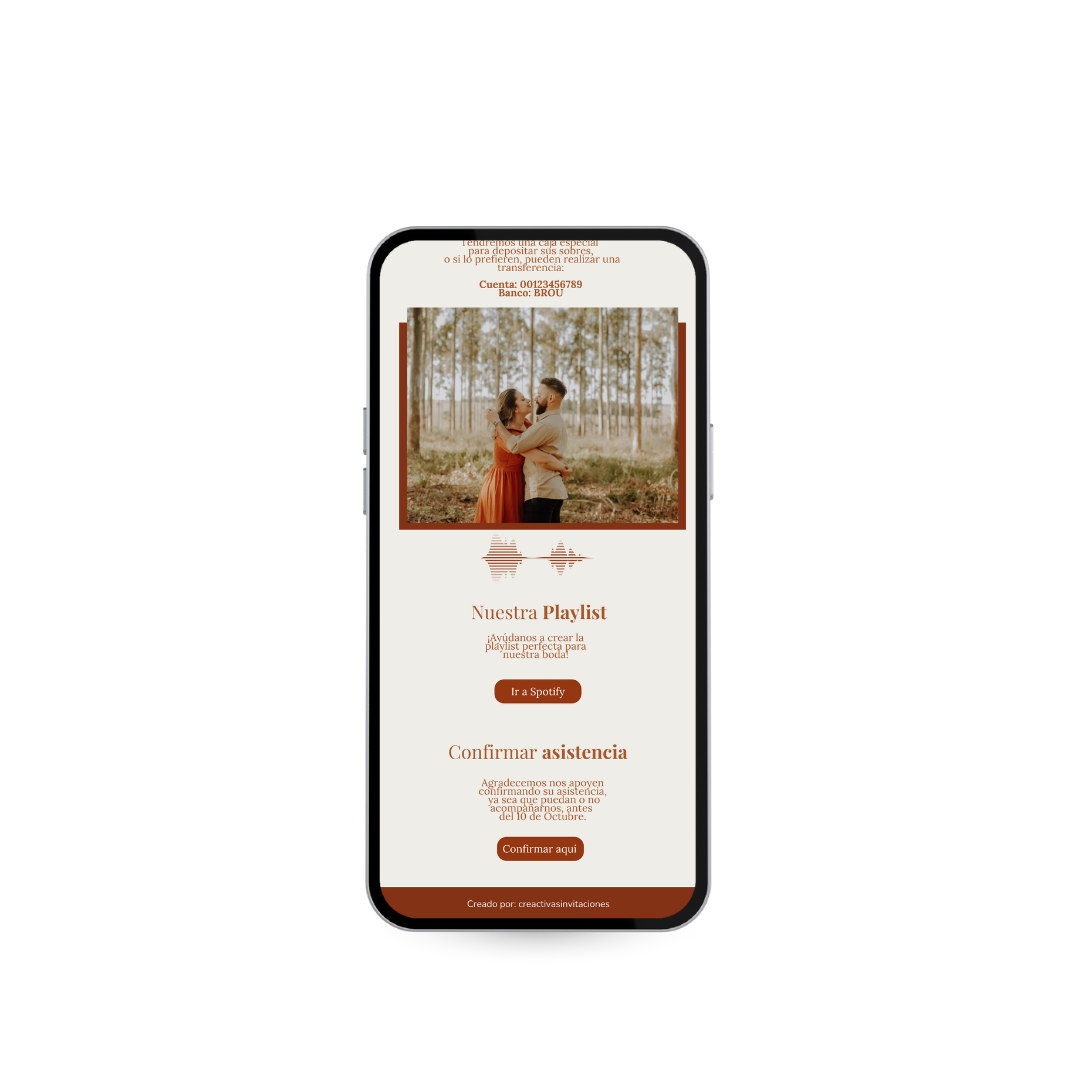 Invitación Digital Interactiva Vértice – Terracota