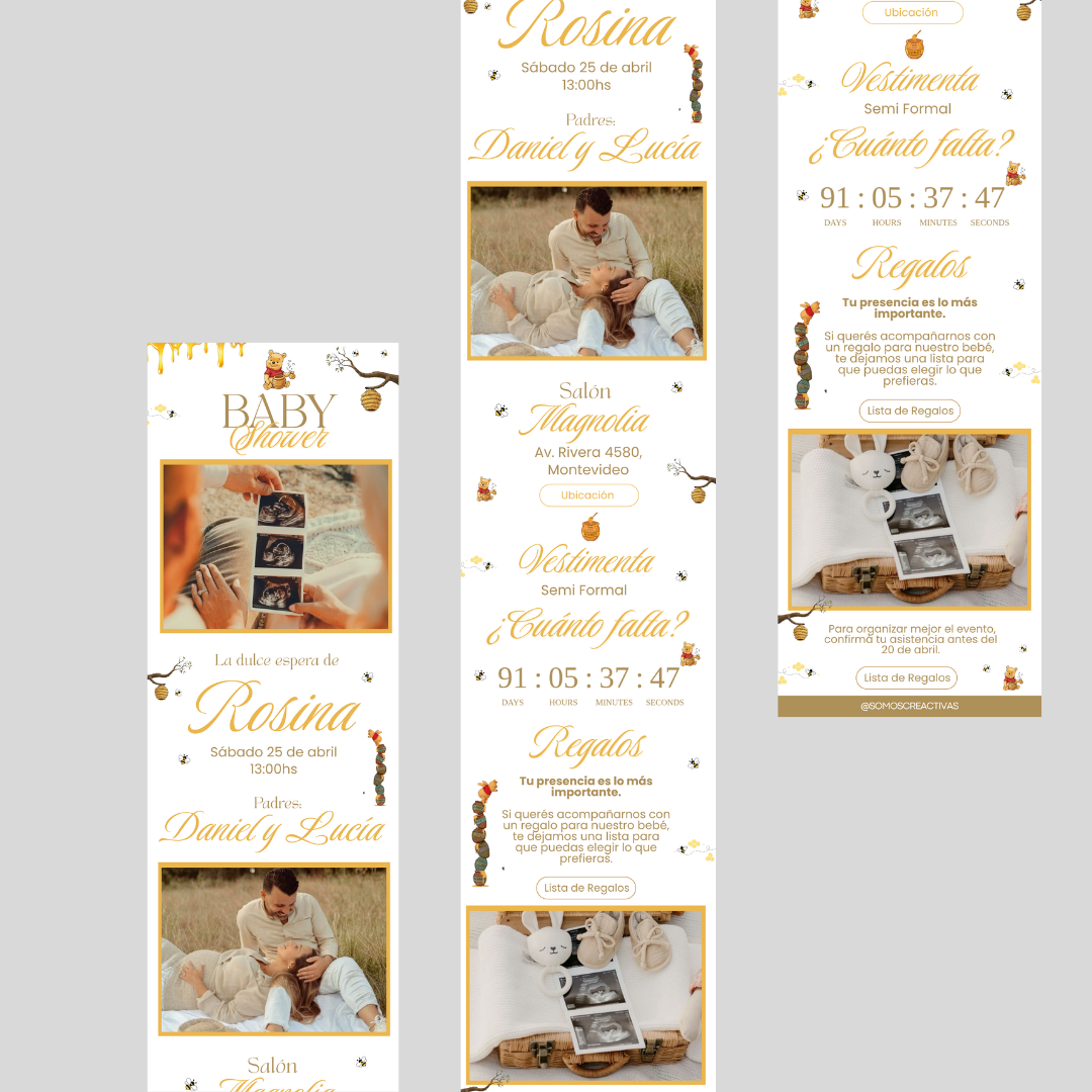 Invitación Digital Winnie – Baby Shower