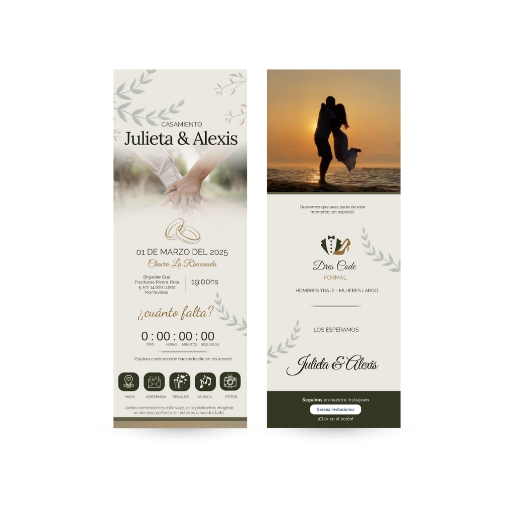 Invitación digital – Lirio