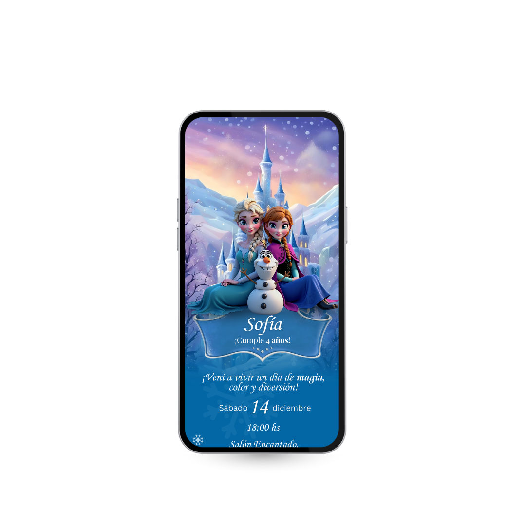 Invitación Digital Frozen – Infinity Web