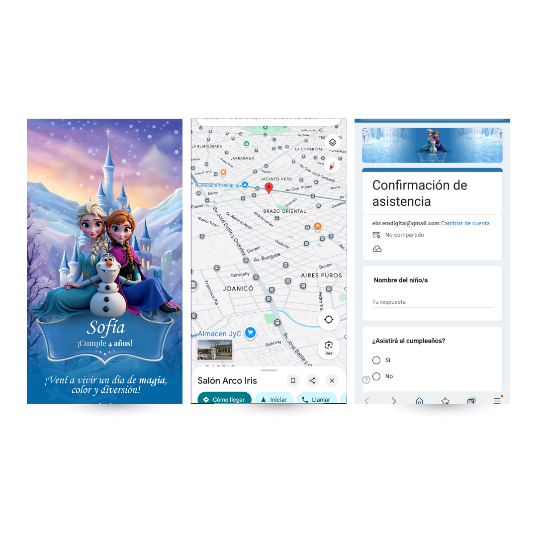 Invitación Digital Frozen – Infinity Web