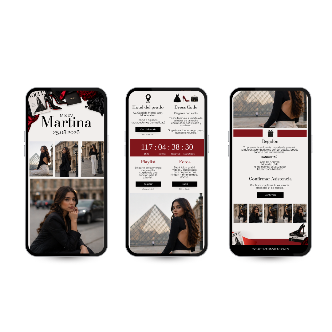 Invitación Digital Devil Style – Experiencia Premium
