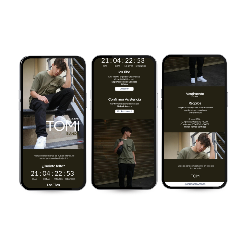 Invitación Digital Interactiva URBAN – XV Años