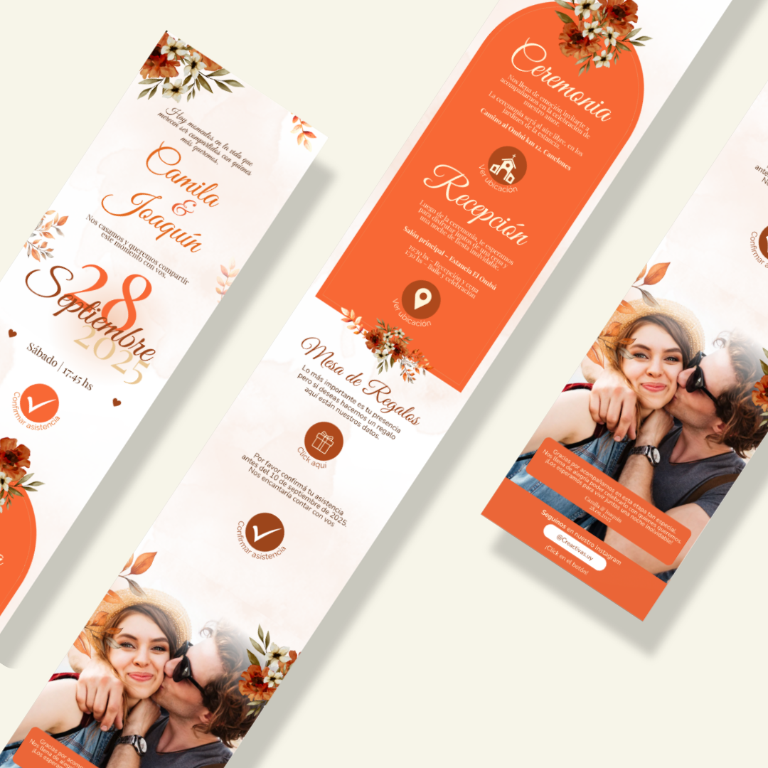 Invitación digital – Terracota